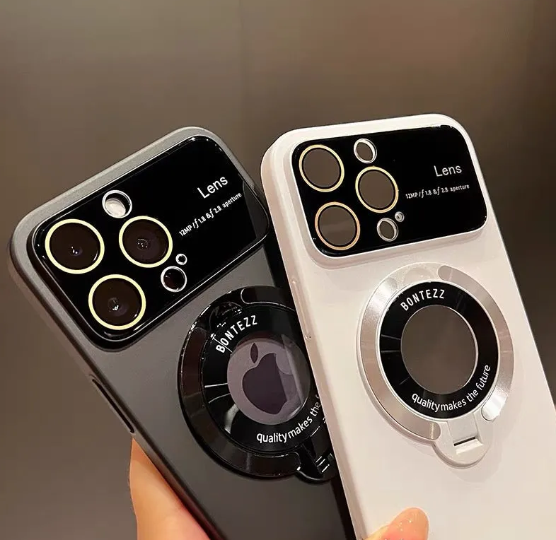 Pouzdro na iPhone MagSafe s integrovaným stojánkem a designem s velkým oknem